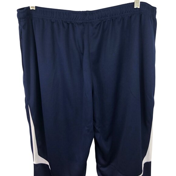 Holloway Athletic Pants Women Size XL Navy Blue Drawstring Pockets Lined Zip Leg - Picture 4 of 9